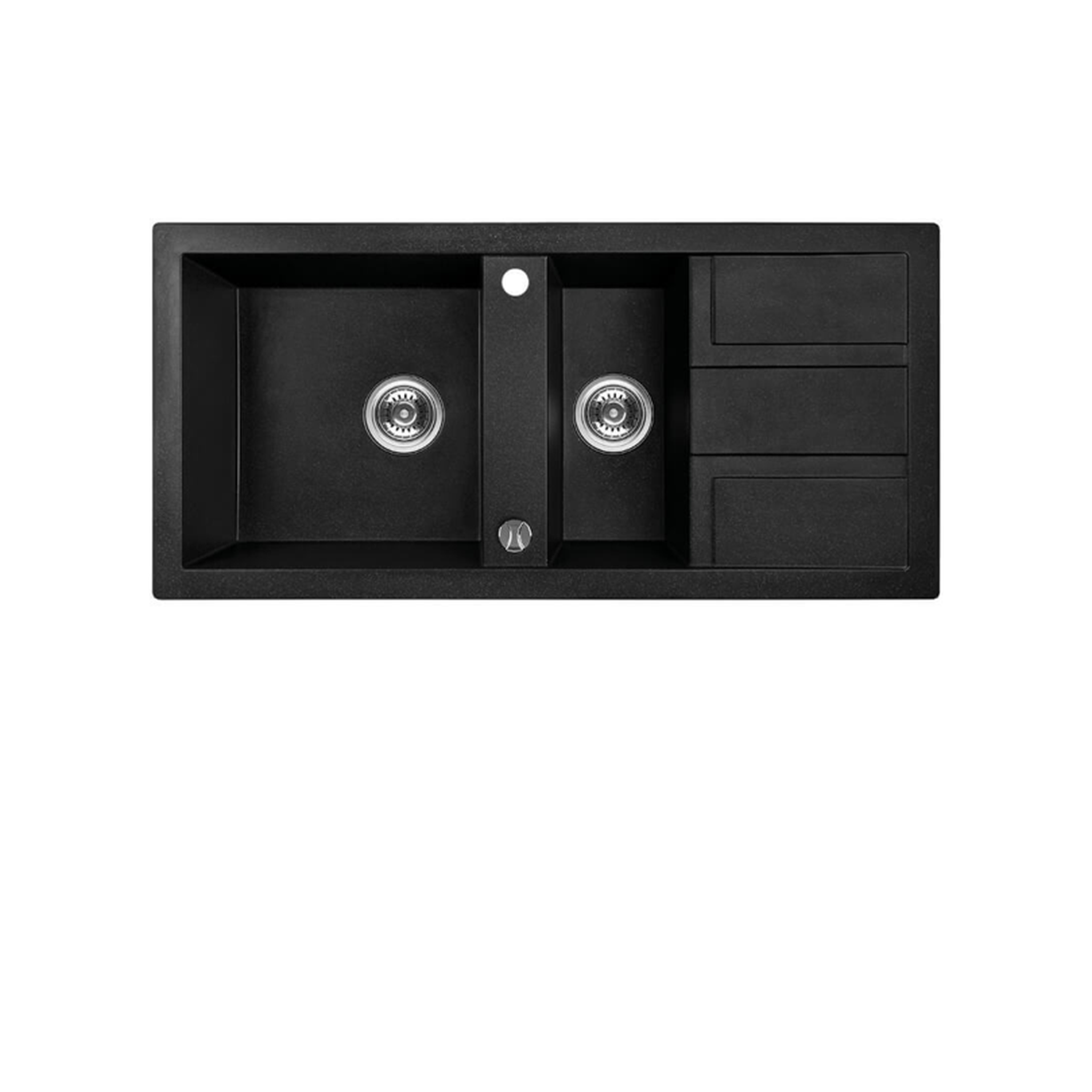 Buy monochrome-black Laveo Barbados Granite Sink 1.5 Bowl