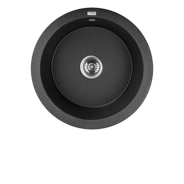 Buy monochrome-black Laveo Dafne Granite Sink 1 Bowl Round