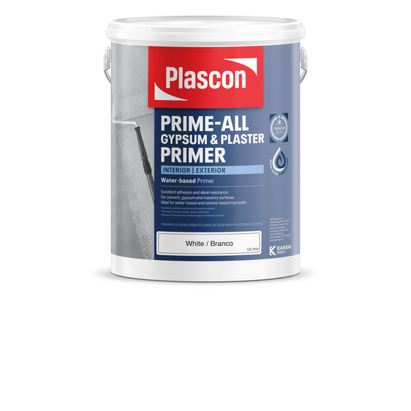 Plascon Prime-All Gypsum & Plaster Primer White 5L