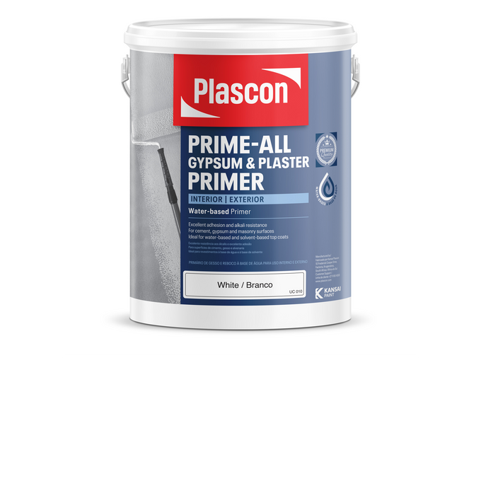 Plascon Prime-All Gypsum & Plaster Primer White 5L