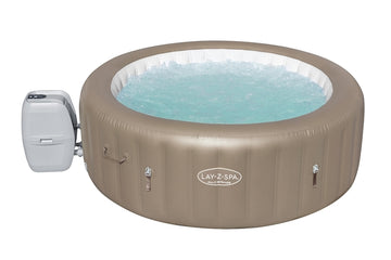 image of Bestway Palm Springs AirJet 6 Sand Lay-Z-Spa Inflatable Hot Tub