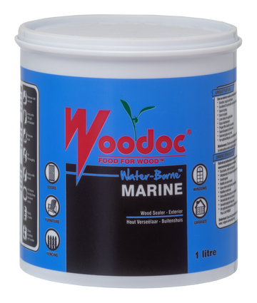 Image of Woodoc Water-Borne Marine Gloss Sealer 1L Clear in Woodcare Products