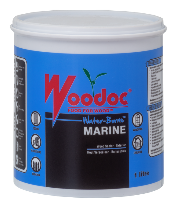 Image of Woodoc Water-Borne Marine Gloss Sealer 1L Clear in Woodcare Products