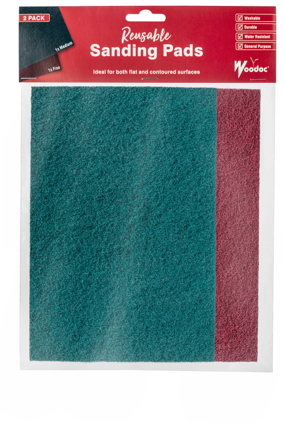 Image of Woodoc Reusable Sanding Pads Fine/Med 2Pack in Woodcare Products