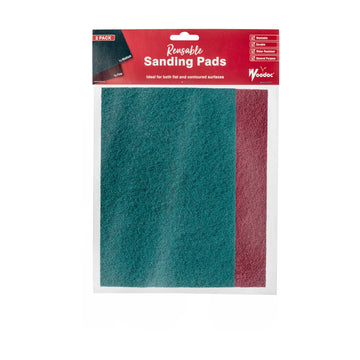 Woodoc Reusable Sanding Pads Fine/Med 2Pack - image 01