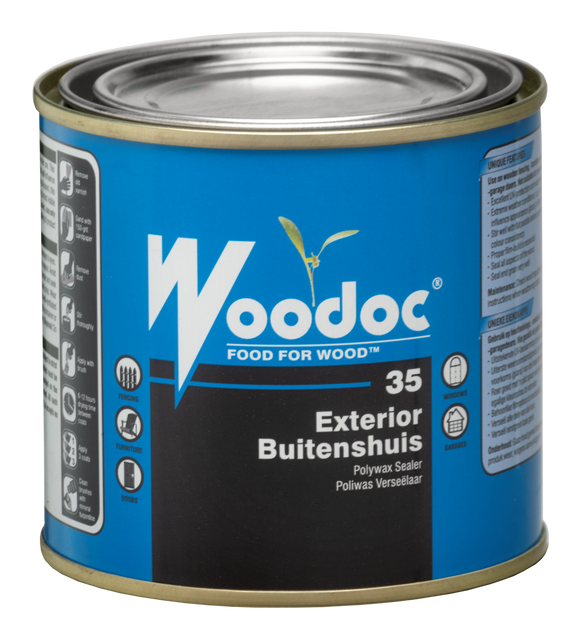 Image of Woodoc 35 Exterior Low Gloss Wax Sealer 500Ml-Dark Brown in Woodcare Products