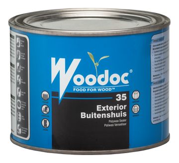 Image of Woodoc 35 Exterior Low Gloss Wax Sealer 1L Dark Brown in Woodcare Products