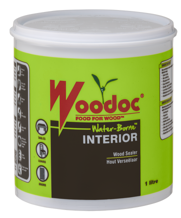 Image of Woodoc Water-Borne Interior Gloss Wood Sealer 1L Clear in Woodcare Products