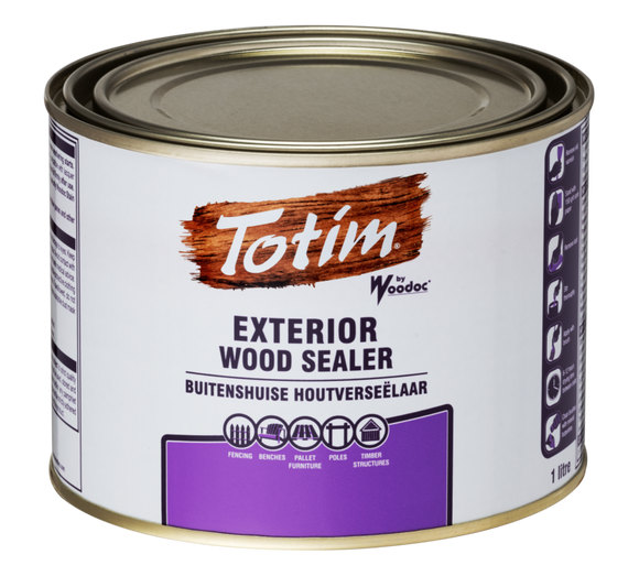 Image of Woodoc Totim Exterior Weatherproof Sealer 1L Mahogany in Woodcare Products
