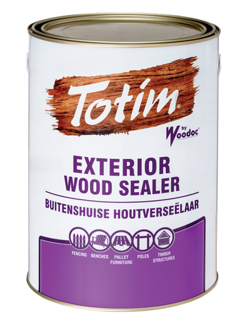 Image of Woodoc Totim Exterior Weatherproof Sealer 5L Golden Brown in Woodcare Products