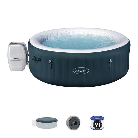 image of Bestway Miami EnergySense AirJet 6 Dark Green Round 908L Inflatable Hot Tub