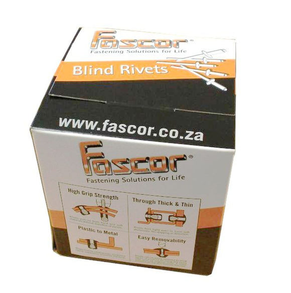 Fascor Rivet As4010 4.0X10mm 500pk FAS54010 in General Hardware