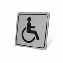 Parrot Sign Symbolic 150x150mm Black Printed Disabled Toilet Sign On Brushed Aluminum Acp - image 05