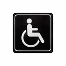 Parrot Sign Symbolic 150x150mm Black Printed Disabled Toilet Sign On White Acp - image 01