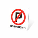 Parrot Sign Symbolic 150x150mm Red No Parking Sign On White Acp - image 01