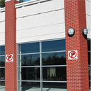 Parrot Sign Symbolic 150x150mm Red No Parking Sign On White Acp - image 02
