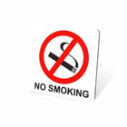 Parrot Sign Symbolic 150x150mm Red No Smoking Sign On White Acp - image 05