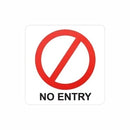 Parrot Sign Symbolic 150x150mm Red No Entry Sign On White Acp - image 01