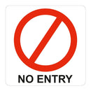 Parrot Sign Symbolic 150x150mm Red No Entry Sign On White Acp - image 04