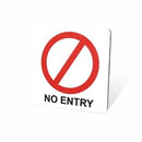 Parrot Sign Symbolic 150x150mm Red No Entry Sign On White Acp - image 07