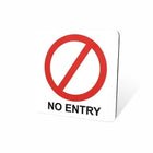 Parrot Sign Symbolic 150x150mm Red No Entry Sign On White Acp - image 07