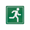 Parrot Sign Symbolic 150x150mm Green Running Man Sign On White Acp - image 06
