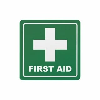 Parrot Sign Symbolic 150x150mm Green First Aid Sign On White Acp - image 03