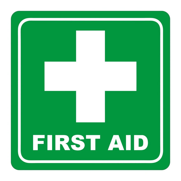 Parrot Sign Symbolic 150x150mm Green First Aid Sign On White Acp - image 05