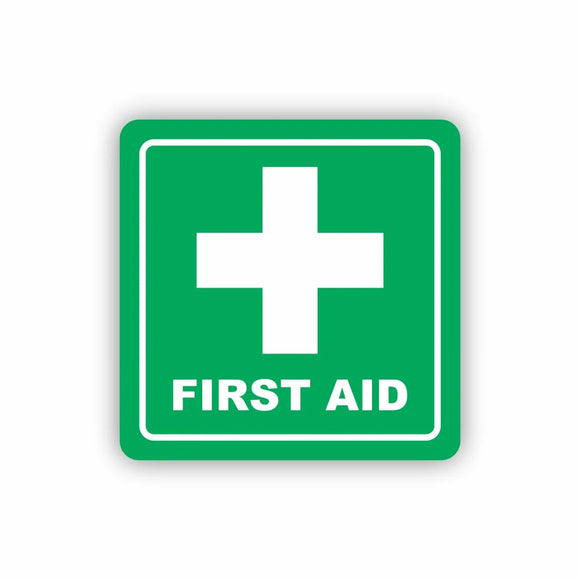 Parrot Sign Symbolic 150x150mm Green First Aid Sign On White Acp - image 01