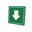Parrot Sign Symbolic 150x150mm Green Arrow Sign On White Acp - image 01