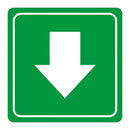 Parrot Sign Symbolic 150x150mm Green Arrow Sign On White Acp - image 04