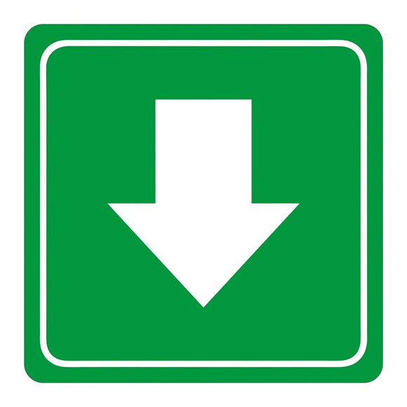 Parrot Sign Symbolic 150x150mm Green Arrow Sign On White Acp - image 04