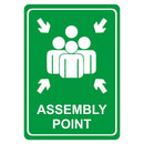 Parrot Sign Symbolic 297x210mm Assembly Point Green On White Acp - image 03
