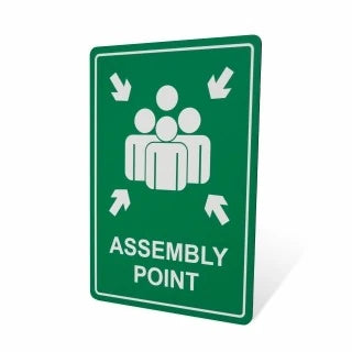 Parrot Sign Symbolic 297x210mm Assembly Point Green On White Acp - image 04