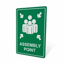 Parrot Sign Symbolic 297x210mm Assembly Point Green On White Acp - image 04