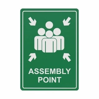 Parrot Sign Symbolic 297x210mm Assembly Point Green On White Acp - image 06