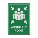 Parrot Sign Symbolic 297x210mm Assembly Point Green On White Acp - image 06