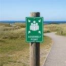 Parrot Sign Symbolic 297x210mm Assembly Point Green On White Acp - image 07