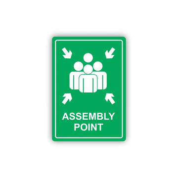 Parrot Sign Symbolic 297x210mm Assembly Point Green On White Acp - image 01