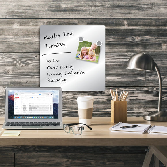Parrot Whiteboard Tile Magnetic 355X355 Silver - image 09