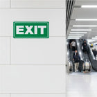 Parrot Symbolic Sign 150x300mm Exit Green On White Acp - image 03