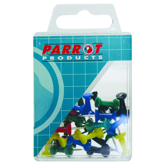 Parrot Push Pins Boxed Pack 30 Assorted - image 01