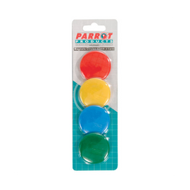 Image of Magnets Circle 40Mm (4/Card) Assorted