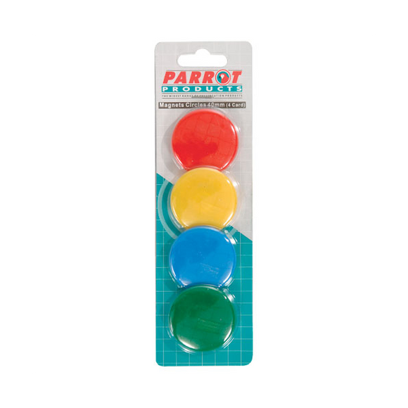 Image of Magnets Circle 40Mm (4/Card) Assorted