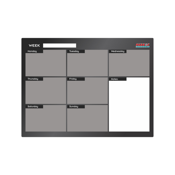 Image of Weekly Planner Cast Acrylic 600 X 450Mm