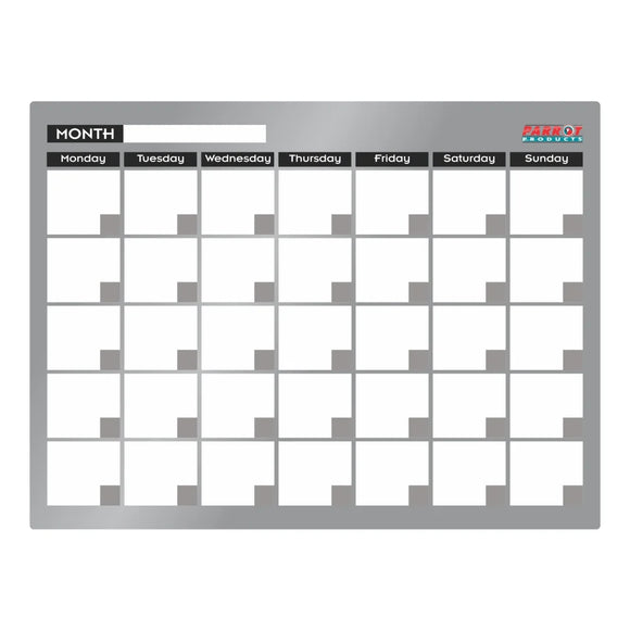 Parrot Monthly Planner Cast Acrylic 600 X 450mm - image 01