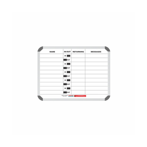 Image of In/Out Board Magnetic 10 People 600*450Mm
