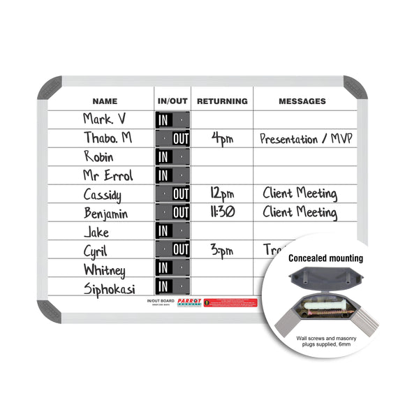 Parrot In/Out Board Magnetic 10 People 600x450mm - image 07