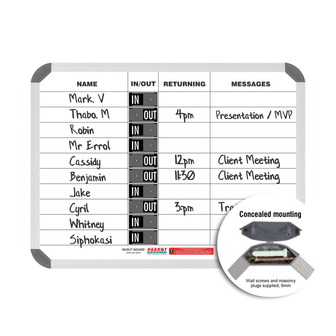 Parrot In/Out Board Magnetic 10 People 600x450mm - image 07