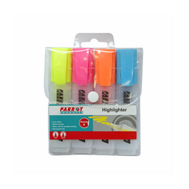Image of Marker Highlighter Pouch 4 (Yellow-Pink-Blue-Orange)